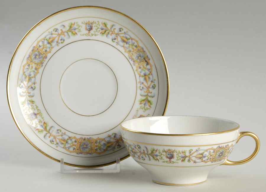 GUE193 Flat Cup & Saucer Set by WM Guerin-1
