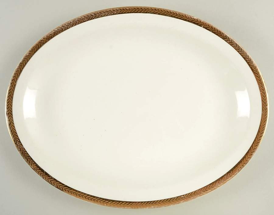 GEO156 15" Oval Serving Platter by WS George-1