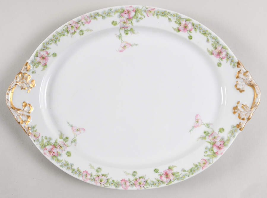 GUE196 13" Oval Serving Platter by WM Guerin-1