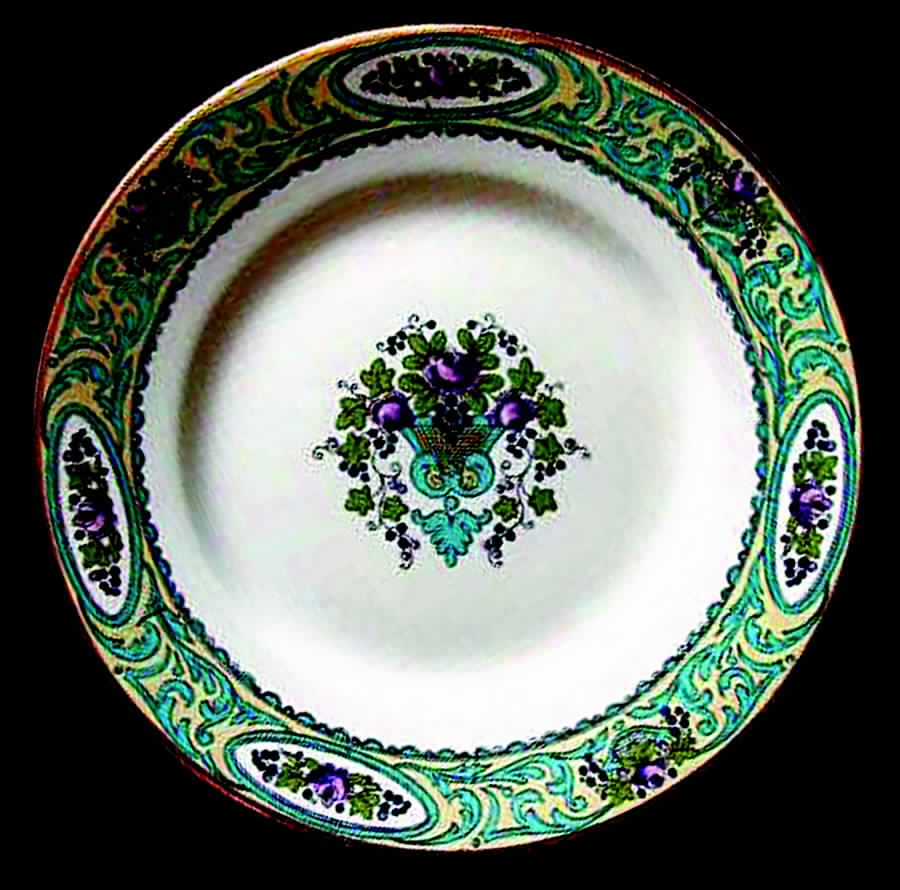 GUE197 Salad Plate by WM Guerin-1