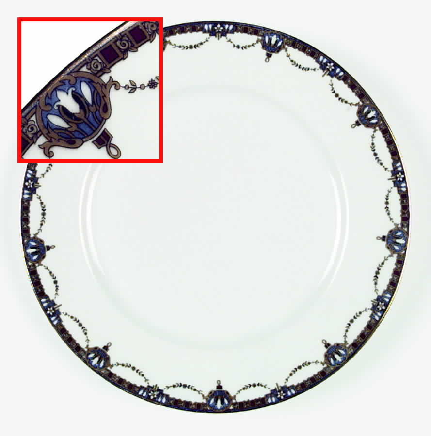 GUE199 Dinner Plate by WM Guerin-1