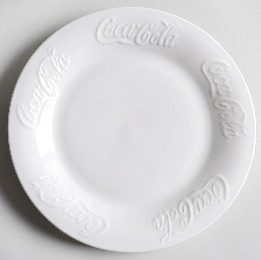 Coca Cola Embossed Salad Plate by Gibson Designs-1