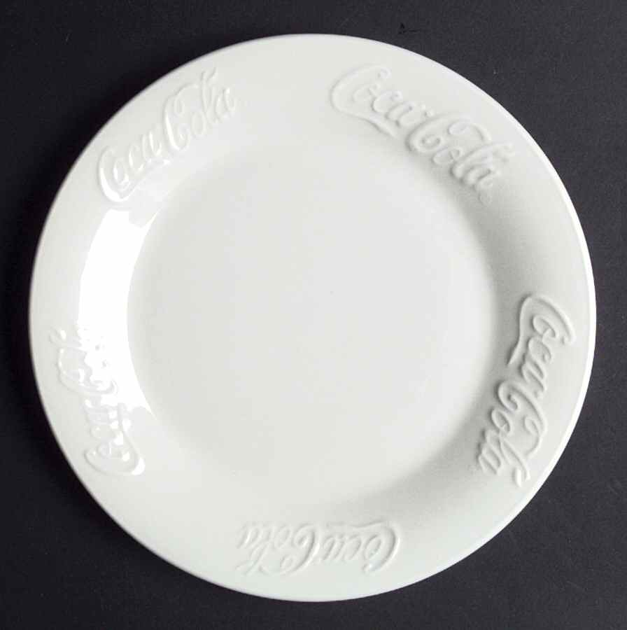 Coca Cola Embossed Dinner Plate by Gibson Designs-1