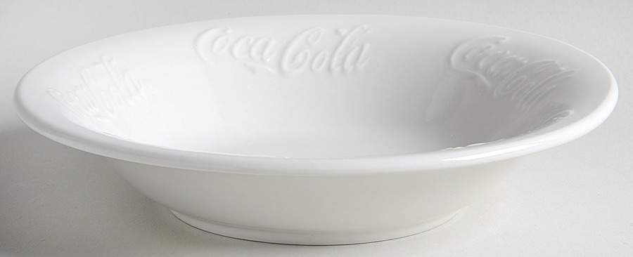 Coca Cola Embossed Coupe Soup Bowl by Gibson Designs-1