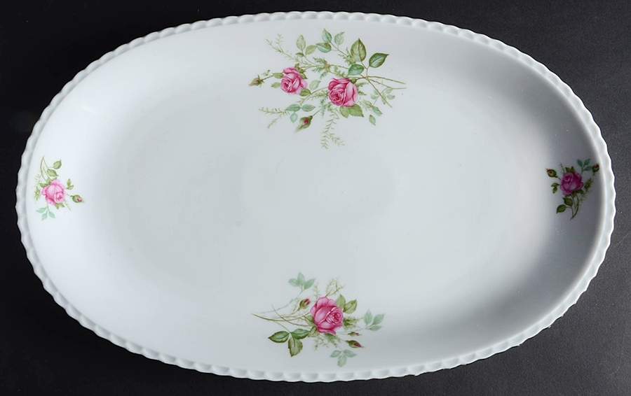 Bavarian Rose 15" Oval Serving Platter by Germany-1