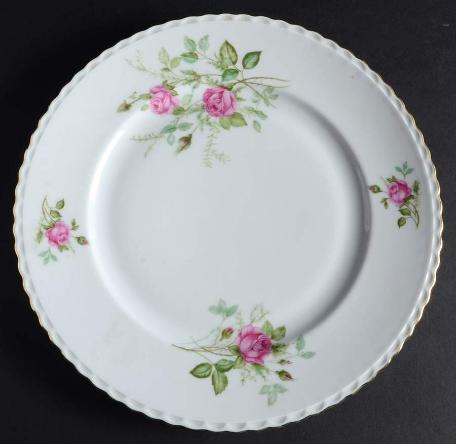 Bavarian Rose Dinner Plate by Germany-1