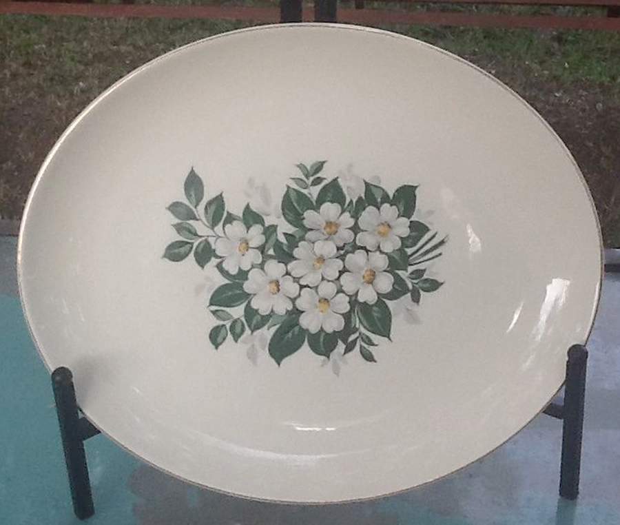 GEO120G 13" Oval Serving Platter by WS George-1