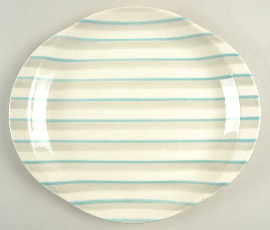 Holiday 13" Oval Serving Platter by WS George-1