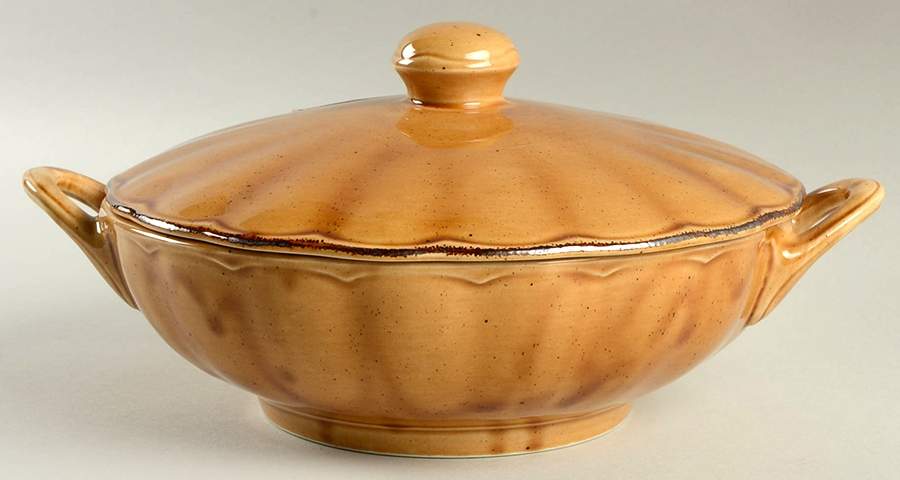Colonial Classic Cognac Round Covered Vegetable by Grindley-1
