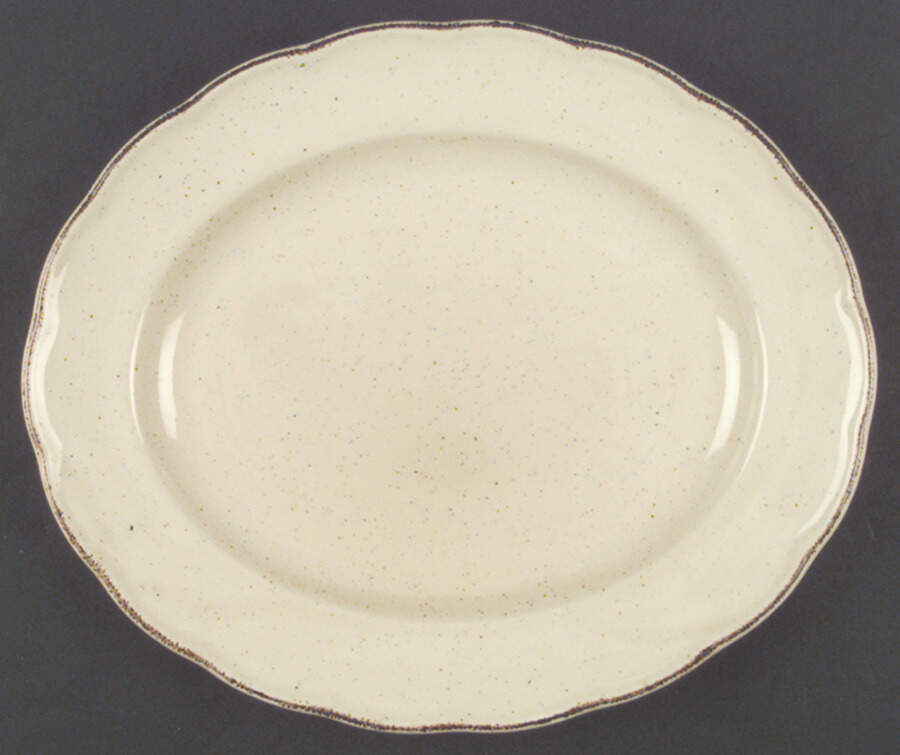 Colonial Classic Vanilla 11" Oval Serving Platter by Grindley-1
