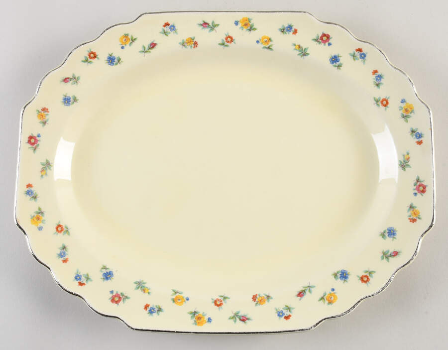 5S8457H 13" Oval Serving Platter by WS George-1