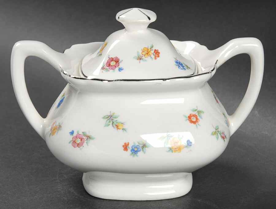 5S8457H Sugar Bowl & Lid by WS George-1