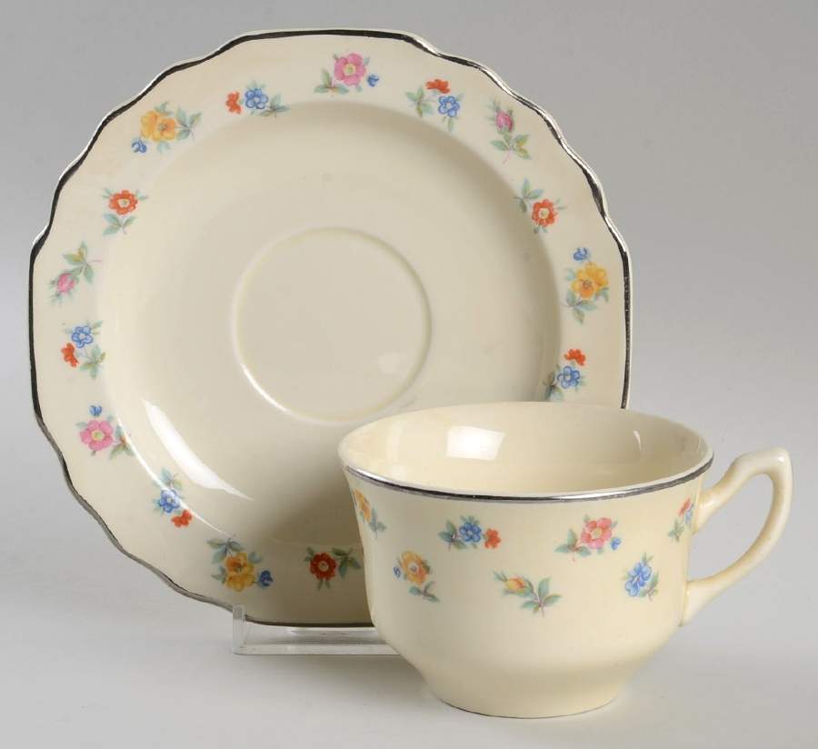 5S8457H Flat Cup & Saucer Set by WS George-1