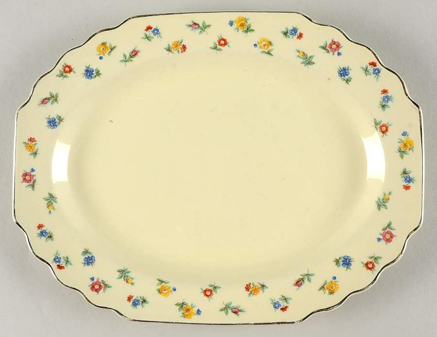 5S8457H 11" Oval Serving Platter by WS George-1