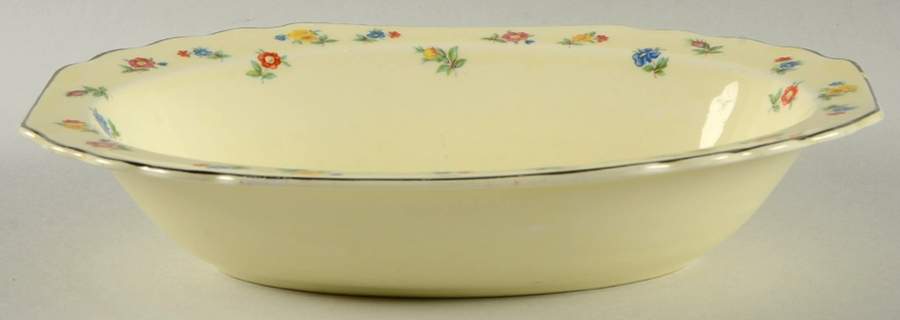 5S8457H 9" Oval Vegetable Bowl by WS George-1
