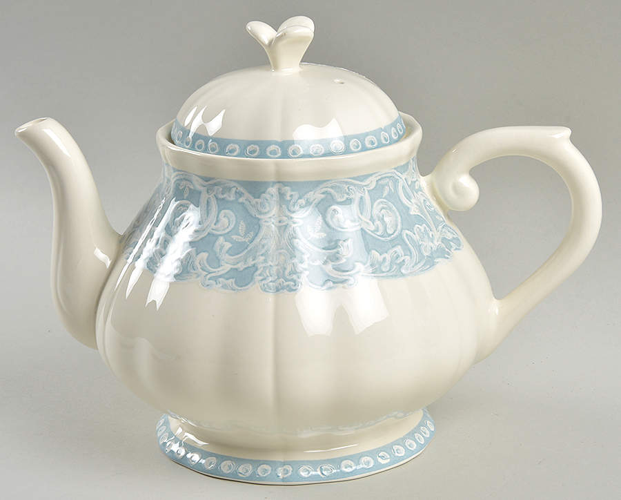 Ciel Teapot & Lid by Faiencerie De Gien-1