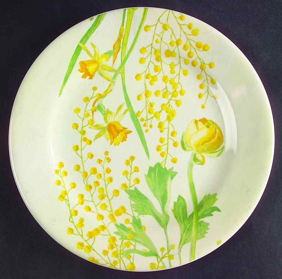 Mimosa Salad Plate by Faiencerie De Gien-1
