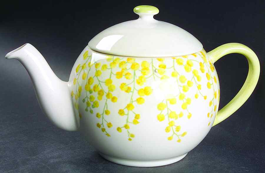 Mimosa Teapot & Lid by Faiencerie De Gien-1