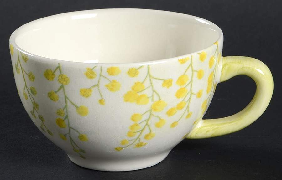 Mimosa Flat Demitasse Cup by Faiencerie De Gien-1