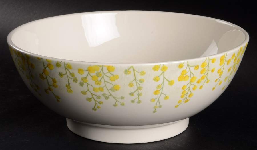 Mimosa 9" Round Vegetable Bowl by Faiencerie De Gien-1