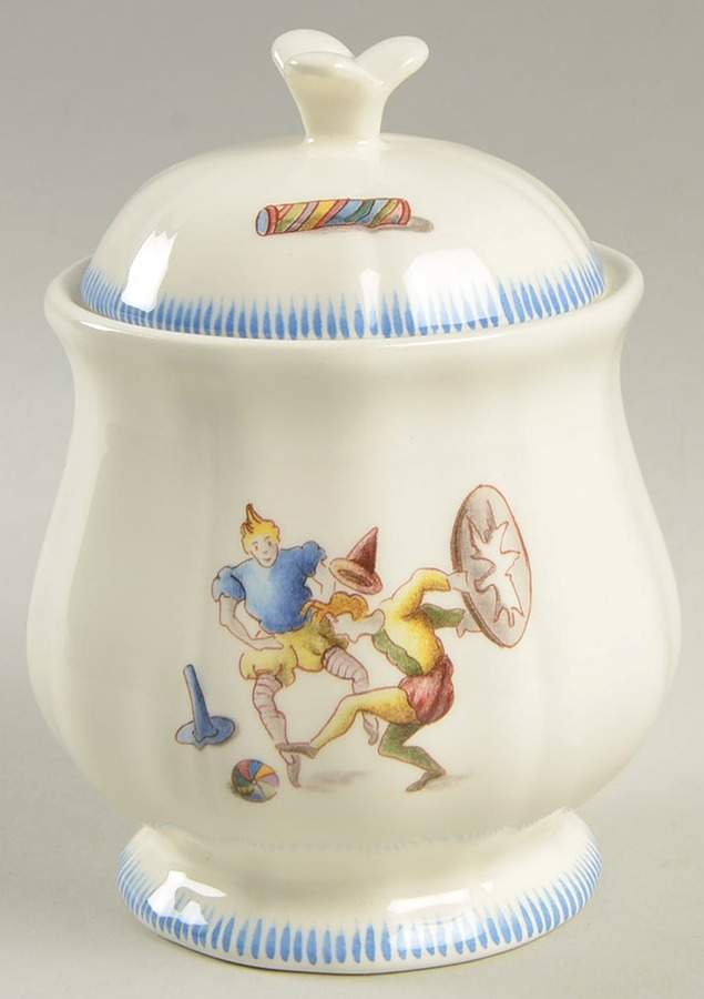Le Cirque Sugar Bowl & Lid by Faiencerie De Gien-1