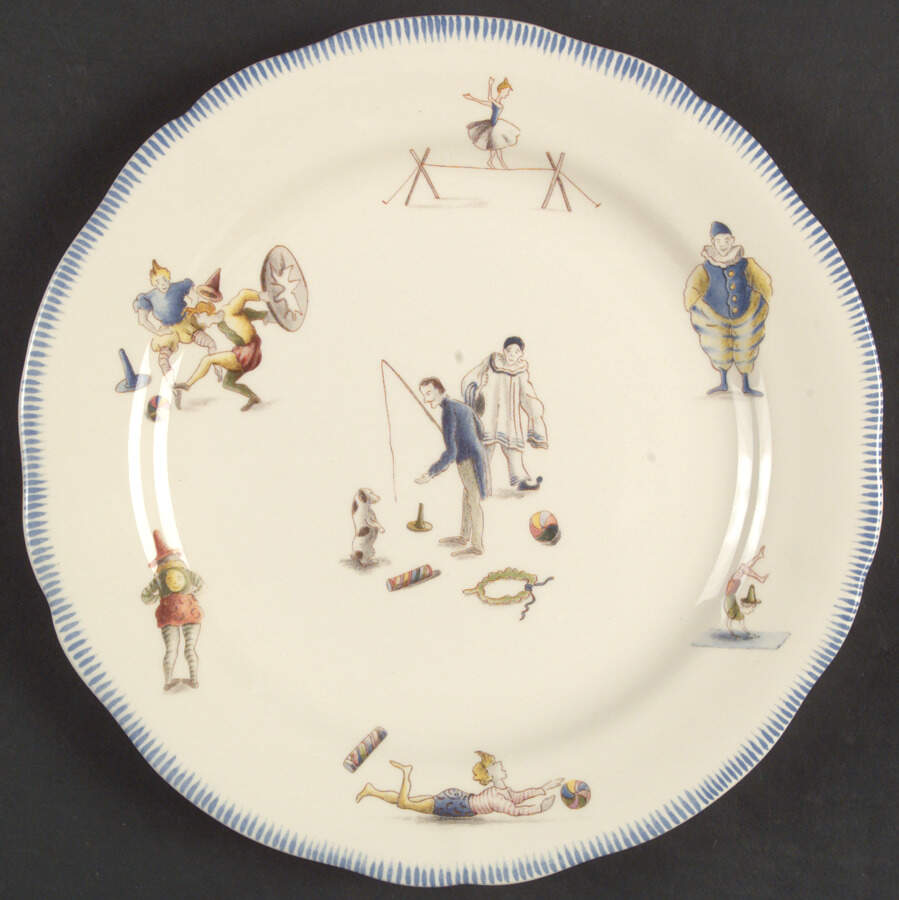Le Cirque Salad Plate by Faiencerie De Gien-1
