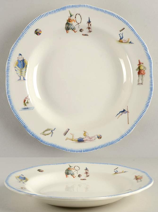 Le Cirque Large Rim Soup Bowl by Faiencerie De Gien-1