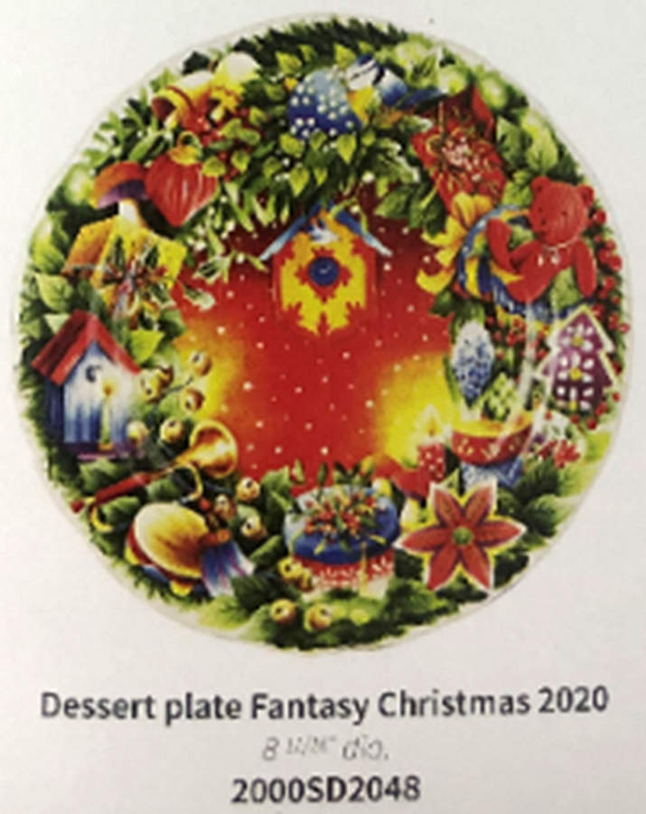 Collection de Noel 2020 Collector Plate by Faiencerie De Gien-1