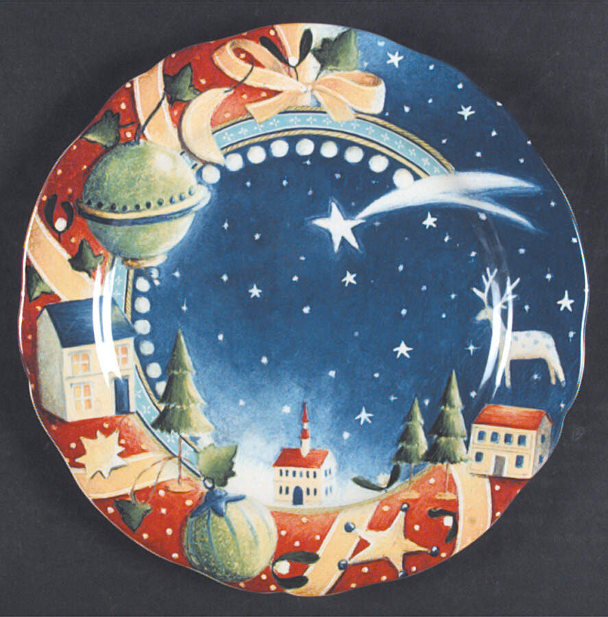 Collection de Noel 1998 Collector Plate by Faiencerie De Gien-1