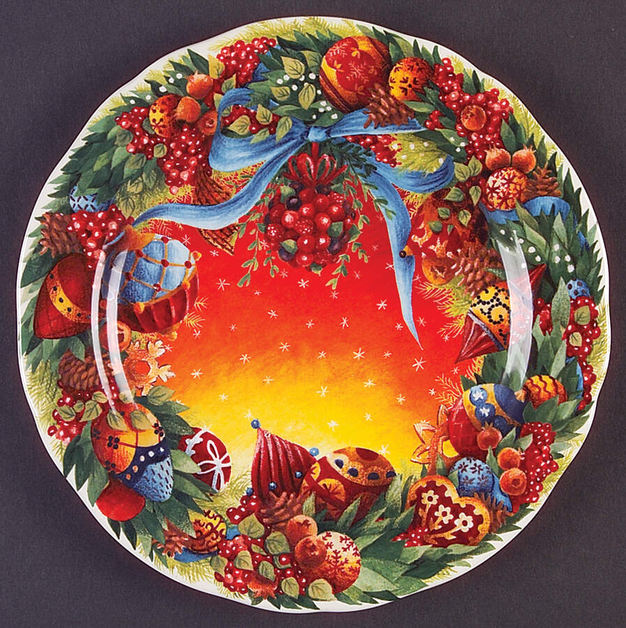 Collection de Noel 2007 Collector Plate by Faiencerie De Gien-1