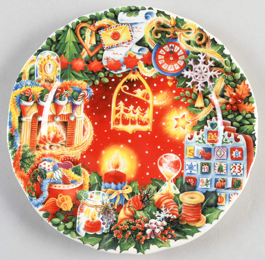 Collection de Noel 2023 Collector Plate by Faiencerie De Gien-1