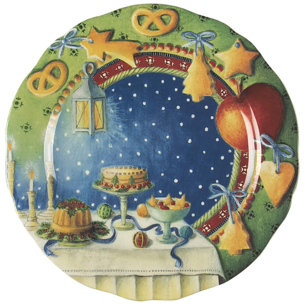 Collection de Noel 1999 Collector Plate by Faiencerie De Gien-1