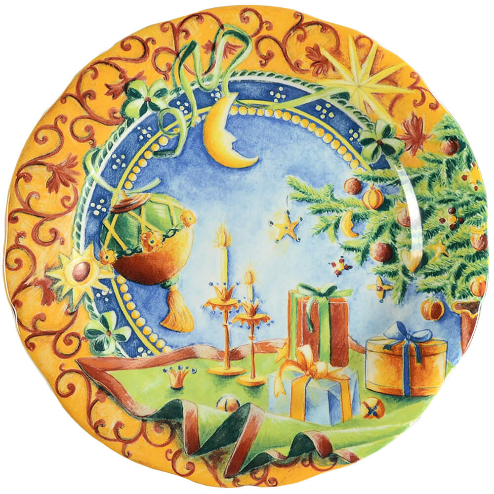 Collection de Noel 1996 Collector Plate by Faiencerie De Gien-1
