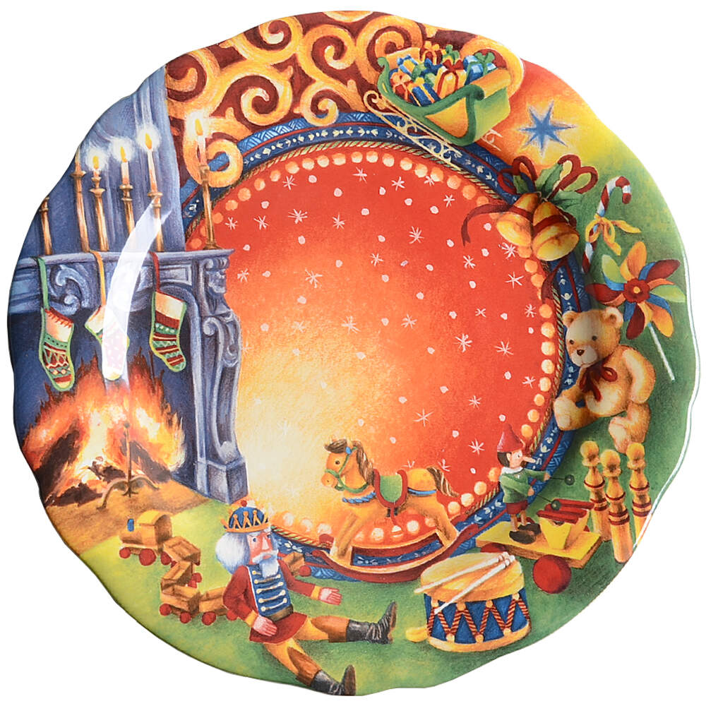 Collection de Noel 2003 Collector Plate by Faiencerie De Gien-1