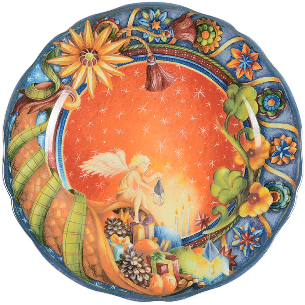 Collection de Noel 2002 Collector Plate by Faiencerie De Gien-1
