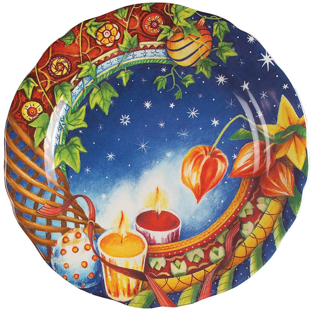 Collection de Noel 2001 Collector Plate by Faiencerie De Gien-1