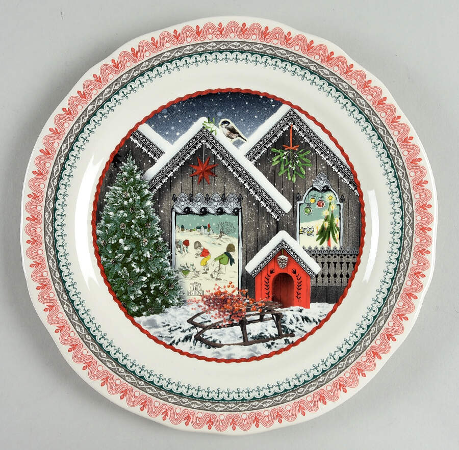 Collection de Noel 2025 Collector Plate by Faiencerie De Gien-1