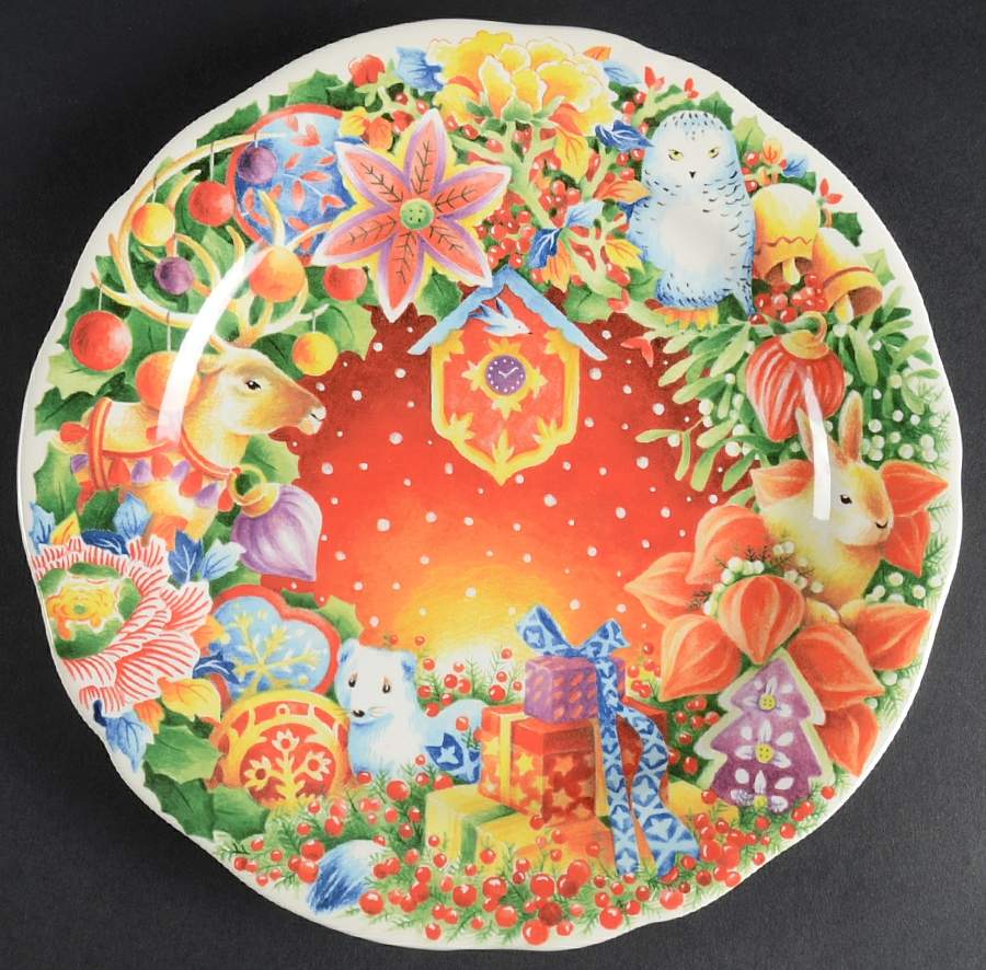 Collection de Noel 2013 Collector Plate by Faiencerie De Gien-1