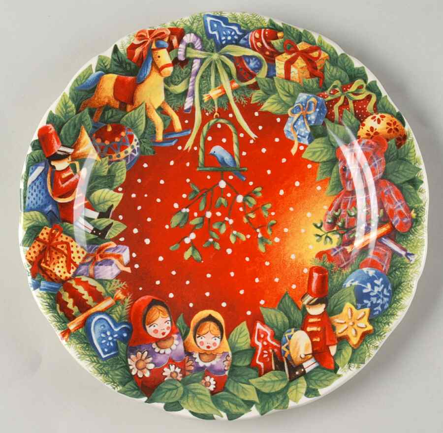 Collection de Noel 2008 Collector Plate by Faiencerie De Gien-1