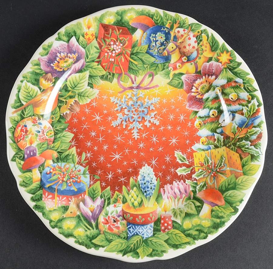 Collection de Noel 2011 Collector Plate by Faiencerie De Gien-1