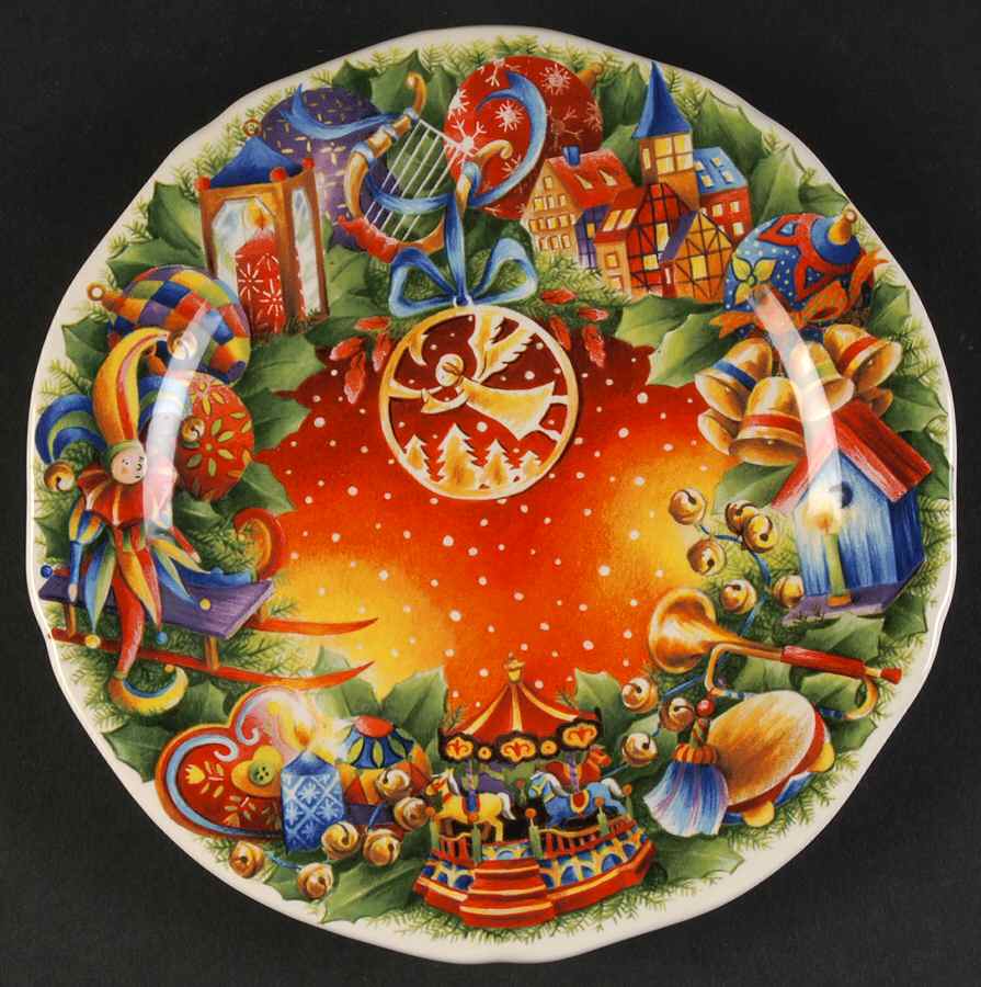 Collection de Noel Canape Plate by Faiencerie De Gien-1