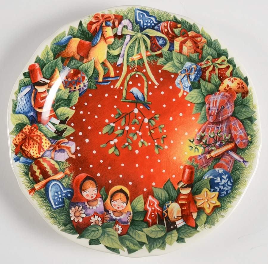 Collection de Noel Canape Plate by Faiencerie De Gien-1