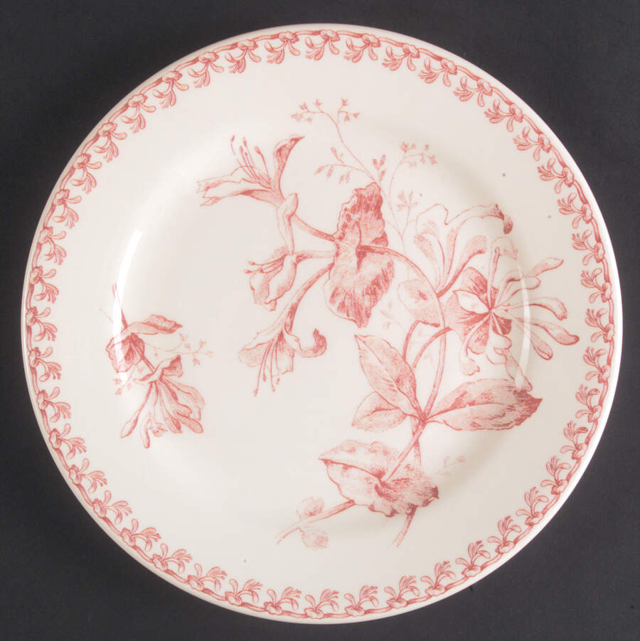 Chevrefeuille Salad/Dessert Plate by Faiencerie De Gien-1