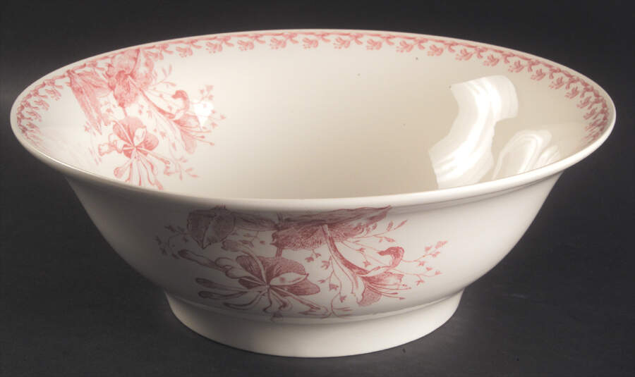 Chevrefeuille 11" Round Vegetable Bowl by Faiencerie De Gien-1