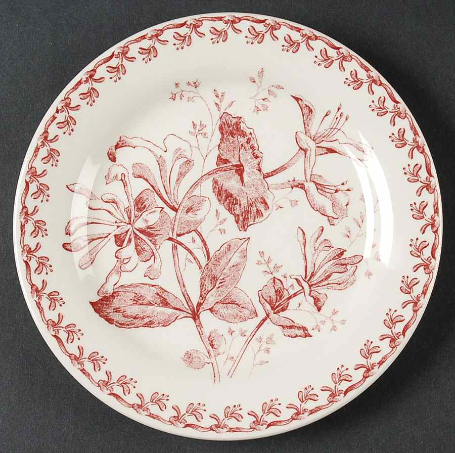 Chevrefeuille Canape Plate by Faiencerie De Gien-1