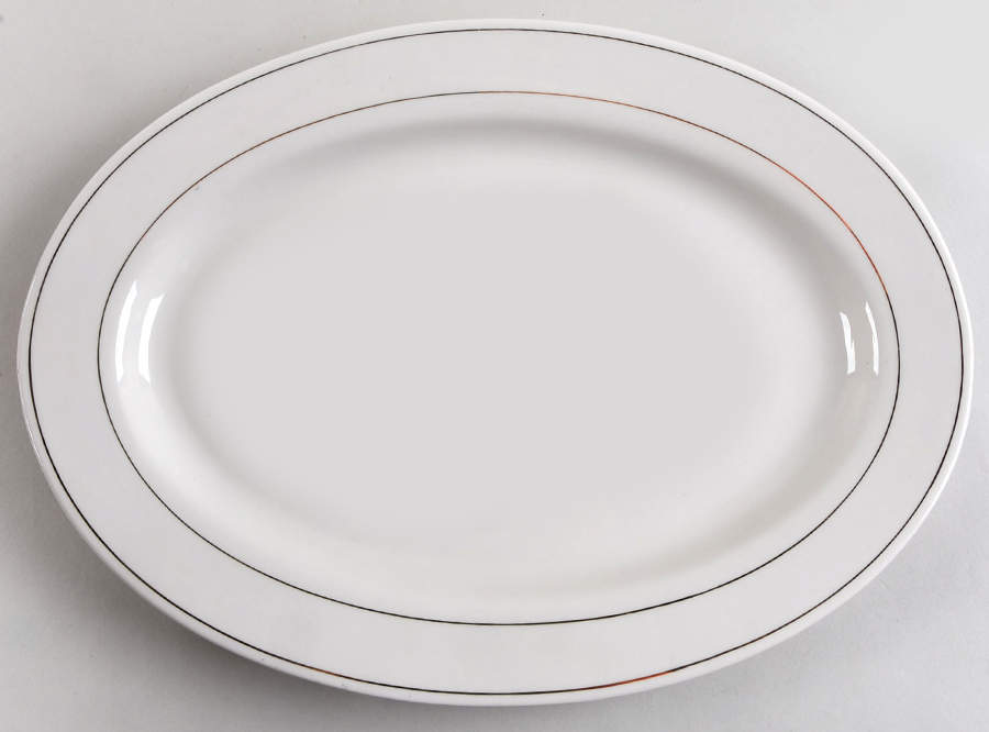 Classic Gold 13" Oval Serving Platter by Gibson Designs-1