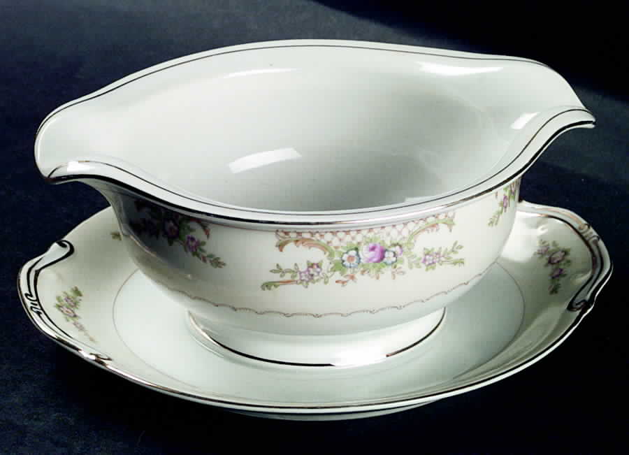 GRA10 Gravy Boat with Attached Underplate by Grace-1