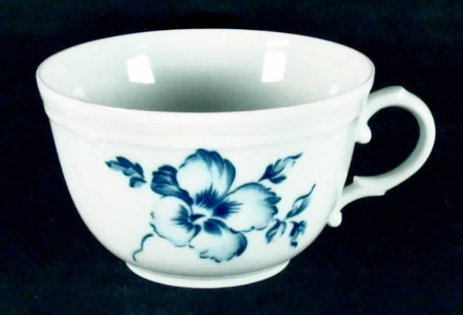 Blue Rose Flat Cup by Ginori 1735-1