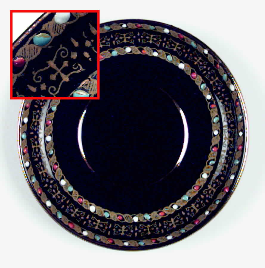 Italian Border Saucer for Demitasse Cup by Gibson & Sons-1