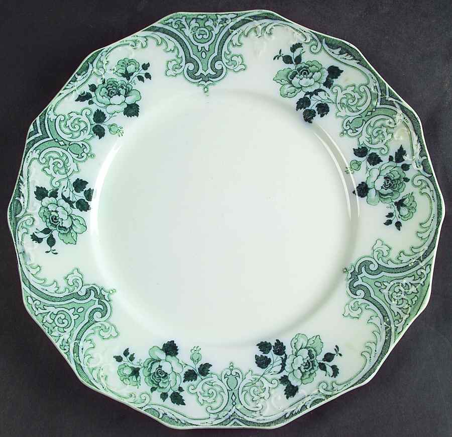 Merion Blue Green (No Gold Accent) Dinner Plate by Grindley-1
